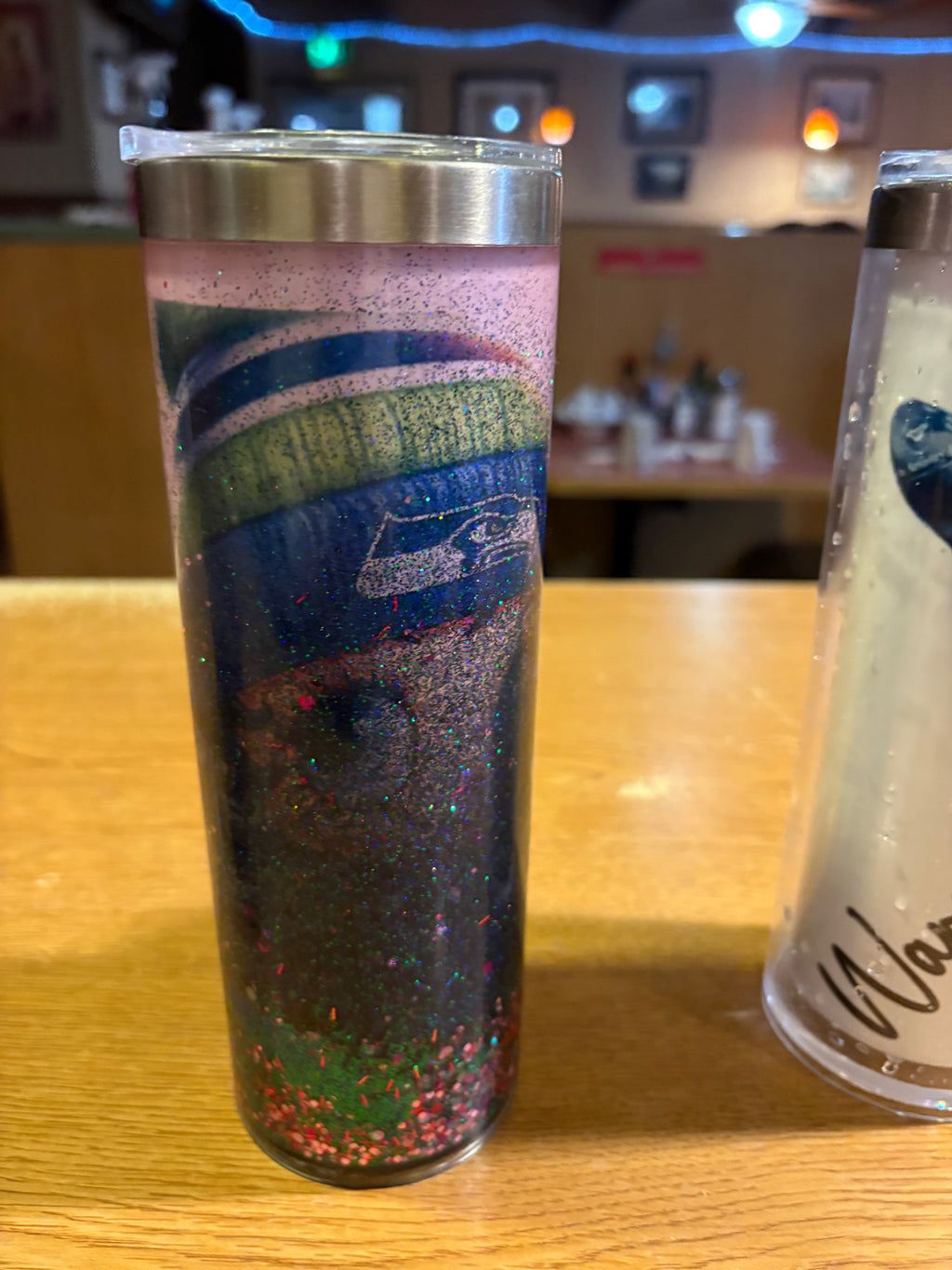 Snow globe tumbler mugs